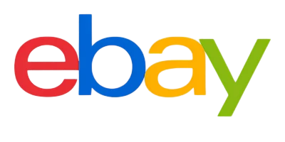 EBay online marketplace logo with colourful letters.