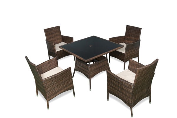 Verdora Outdoor Wicker Dining Set