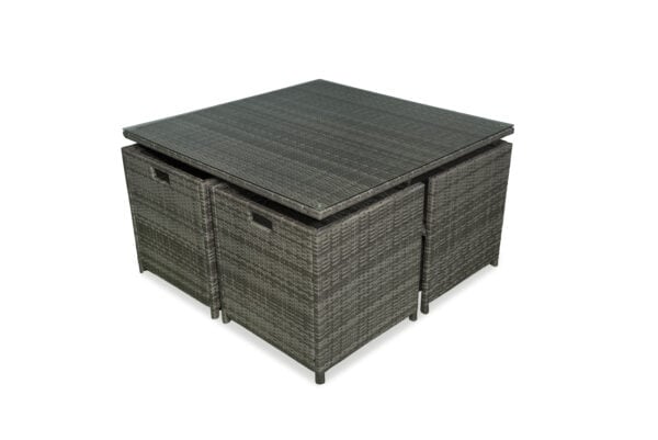 Verdora 9pc Rattan Cube Set - Image 2