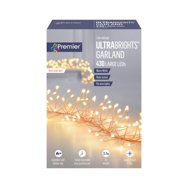 Premier 430 LED Multi Action Ultra Brights Garland