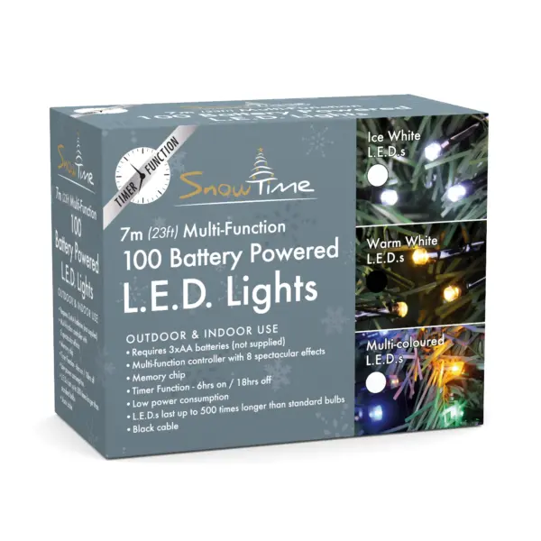 Snowtime 100 Warm White LED Chasing Lights
