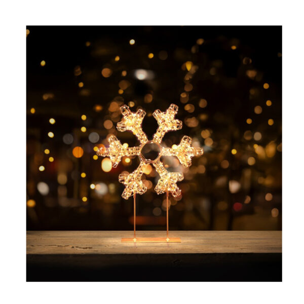 Premier Gold Table Top Snowflake 720 LEDs
